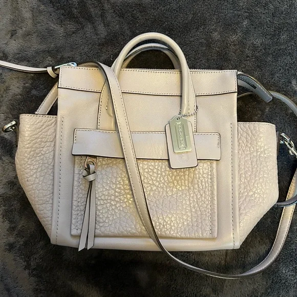 Coach gray leather handbag - Picture 2 of 12